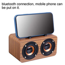 Load image into Gallery viewer, FT-4002 Wooden Wireless Bluetooth Portable Retro Subwoofer Speakers, Support TF card &amp; USB MP3 Playback, Black Wood Grain, Yellow Wood Grain, Red Wood Grain