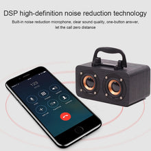 Load image into Gallery viewer, FT-4002 Wooden Wireless Bluetooth Portable Retro Subwoofer Speakers, Support TF card &amp; USB MP3 Playback, Black Wood Grain, Yellow Wood Grain, Red Wood Grain