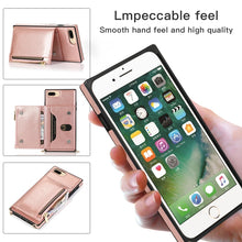 Load image into Gallery viewer, Square Zipper Wallet Bag TPU+PU Back Cover Case with Holder &amp; Card Slots &amp; Wallet &amp; Cross-body Strap, For iPhone 8 Plus / 7 Plus, For iPhone 11, For iPhone 11 Pro, For iPhone 11 Pro Max, For iPhone SE 2022 / SE 2020 / 8 / 7, For iPhone XR              ...