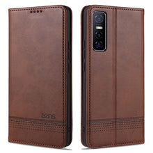 Load image into Gallery viewer, AZNS Magnetic Calf Texture Horizontal Flip Leather Case with Card Slots &amp; Holder &amp; Wallet, For Huawei Nova 8 SE, For OPPO K7 / Reno3 5G, For vivo Y3s / Y17, For vivo Y73s / S7e, For Samsung Galaxy M31