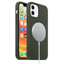 Load image into Gallery viewer, Magnetic Liquid Silicone Full Coverage Shockproof Case with Magsafe Charging Magnet, For iPhone 12 mini, For iPhone 12 / 12 Pro, For iPhone 12 Pro Max