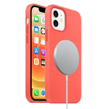 Load image into Gallery viewer, Magnetic Liquid Silicone Full Coverage Shockproof Case with Magsafe Charging Magnet, For iPhone 12 mini, For iPhone 12 / 12 Pro, For iPhone 12 Pro Max