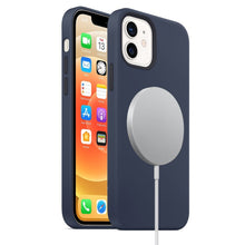 Load image into Gallery viewer, Magnetic Liquid Silicone Full Coverage Shockproof Case with Magsafe Charging Magnet, For iPhone 12 mini, For iPhone 12 / 12 Pro, For iPhone 12 Pro Max