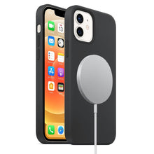 Load image into Gallery viewer, Magnetic Liquid Silicone Full Coverage Shockproof Case with Magsafe Charging Magnet, For iPhone 12 mini, For iPhone 12 / 12 Pro, For iPhone 12 Pro Max