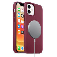 Load image into Gallery viewer, Magnetic Liquid Silicone Full Coverage Shockproof Case with Magsafe Charging Magnet, For iPhone 12 mini, For iPhone 12 / 12 Pro, For iPhone 12 Pro Max