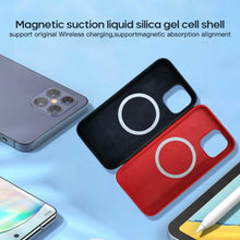 Load image into Gallery viewer, Magnetic Liquid Silicone Full Coverage Shockproof Case with Magsafe Charging Magnet, For iPhone 12 mini, For iPhone 12 / 12 Pro, For iPhone 12 Pro Max