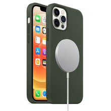 Load image into Gallery viewer, Magnetic Liquid Silicone Full Coverage Shockproof Case with Magsafe Charging Magnet, For iPhone 12 mini, For iPhone 12 / 12 Pro, For iPhone 12 Pro Max