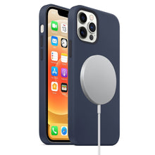 Load image into Gallery viewer, Magnetic Liquid Silicone Full Coverage Shockproof Case with Magsafe Charging Magnet, For iPhone 12 mini, For iPhone 12 / 12 Pro, For iPhone 12 Pro Max