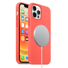 Load image into Gallery viewer, Magnetic Liquid Silicone Full Coverage Shockproof Case with Magsafe Charging Magnet, For iPhone 12 mini, For iPhone 12 / 12 Pro, For iPhone 12 Pro Max