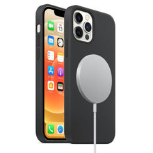 Load image into Gallery viewer, Magnetic Liquid Silicone Full Coverage Shockproof Case with Magsafe Charging Magnet, For iPhone 12 mini, For iPhone 12 / 12 Pro, For iPhone 12 Pro Max