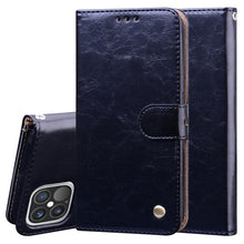 Load image into Gallery viewer, Business Style Oil Wax Texture Horizontal Flip Leather Case for iPhone XR, with Holder &amp; Card Slots &amp; Wallet, For iPhone 12 mini, For iPhone 12 / 12 Pro, For iPhone 12 Pro Max