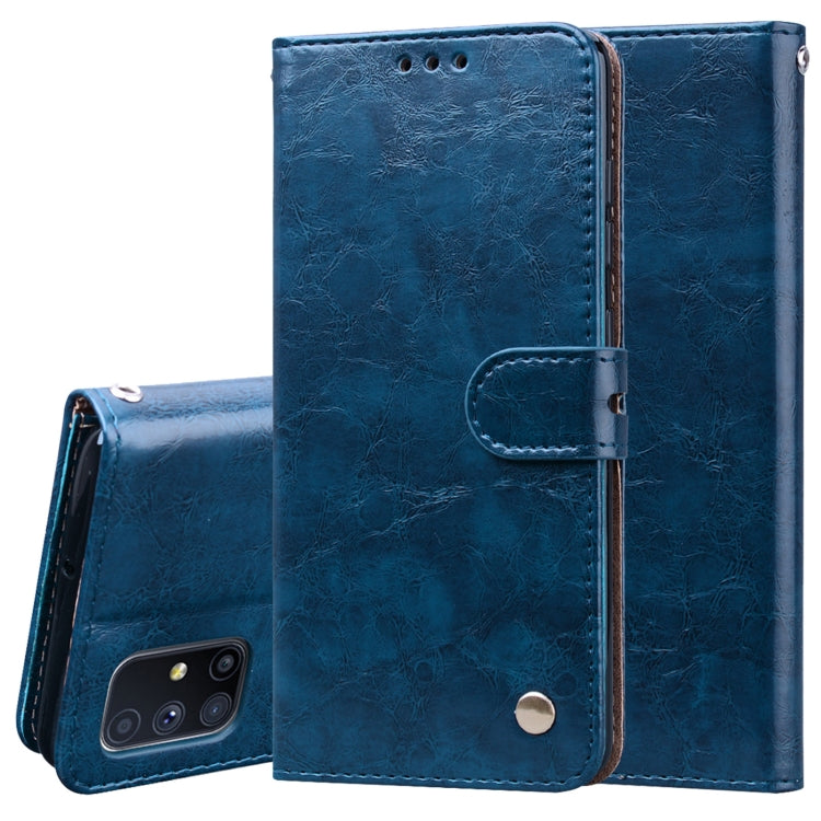 Business Style Oil Wax Texture Horizontal Flip Leather Case, with Holder & Card Slots & Wallet, For Samsung Galaxy M51, For Samsung Galaxy A01 Core, For Samsung Galaxy A21s, For Samsung Galaxy S20 FE