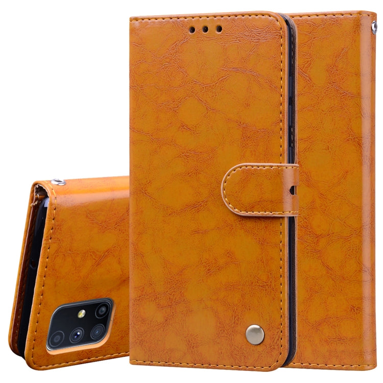 Business Style Oil Wax Texture Horizontal Flip Leather Case, with Holder & Card Slots & Wallet, For Samsung Galaxy M51, For Samsung Galaxy A01 Core, For Samsung Galaxy A21s, For Samsung Galaxy S20 FE