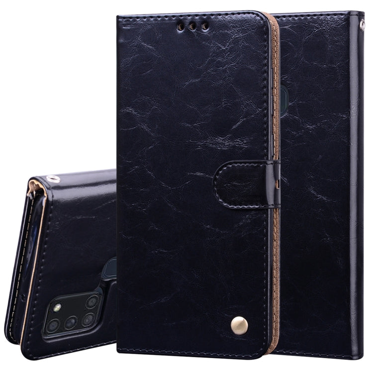 Business Style Oil Wax Texture Horizontal Flip Leather Case, with Holder & Card Slots & Wallet, For Samsung Galaxy M51, For Samsung Galaxy A01 Core, For Samsung Galaxy A21s, For Samsung Galaxy S20 FE