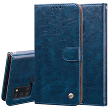 Load image into Gallery viewer, Business Style Oil Wax Texture Horizontal Flip Leather Case, with Holder &amp; Card Slots &amp; Wallet, For Samsung Galaxy M51, For Samsung Galaxy A01 Core, For Samsung Galaxy A21s, For Samsung Galaxy S20 FE