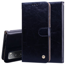 Load image into Gallery viewer, Business Style Oil Wax Texture Horizontal Flip Leather Case, with Holder &amp; Card Slots &amp; Wallet, For Samsung Galaxy M51, For Samsung Galaxy A01 Core, For Samsung Galaxy A21s, For Samsung Galaxy S20 FE
