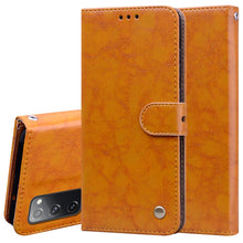 Load image into Gallery viewer, Business Style Oil Wax Texture Horizontal Flip Leather Case, with Holder &amp; Card Slots &amp; Wallet, For Samsung Galaxy M51, For Samsung Galaxy A01 Core, For Samsung Galaxy A21s, For Samsung Galaxy S20 FE