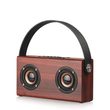 Load image into Gallery viewer, D10 Bluetooth 4.2 Portable Wooden Handheld Bluetooth Speaker, D10(Red Wood Texture), D10(Bamboo Texture)