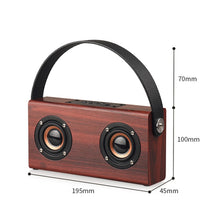 Load image into Gallery viewer, D10 Bluetooth 4.2 Portable Wooden Handheld Bluetooth Speaker, D10(Red Wood Texture), D10(Bamboo Texture)