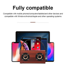 Load image into Gallery viewer, D10 Bluetooth 4.2 Portable Wooden Handheld Bluetooth Speaker, D10(Red Wood Texture), D10(Bamboo Texture)