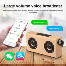 Load image into Gallery viewer, D10 Bluetooth 4.2 Portable Wooden Handheld Bluetooth Speaker, D10(Red Wood Texture), D10(Bamboo Texture)