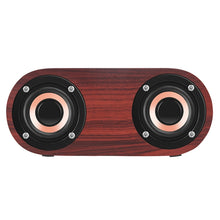 Load image into Gallery viewer, Q8 Bluetooth 4.2 Classic Wooden Double Horns Bluetooth Speaker, Q8(Red Wood Texture), Q8(Walnut Texture)