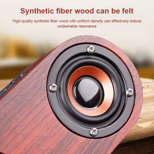Load image into Gallery viewer, Q8 Bluetooth 4.2 Classic Wooden Double Horns Bluetooth Speaker, Q8(Red Wood Texture), Q8(Walnut Texture)