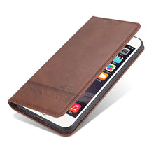 Load image into Gallery viewer, AZNS Magnetic Calf Texture Horizontal Flip Leather Case with Card Slots &amp; Holder &amp; Wallet, For iPhone 6, For iPhone 6 Plus, For iPhone 8 / 7, For iPhone 8 Plus/7 Plus, For iPhone XR, For iPhone XS Max