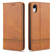 Load image into Gallery viewer, AZNS Magnetic Calf Texture Horizontal Flip Leather Case with Card Slots &amp; Holder &amp; Wallet, For iPhone 6, For iPhone 6 Plus, For iPhone 8 / 7, For iPhone 8 Plus/7 Plus, For iPhone XR, For iPhone XS Max