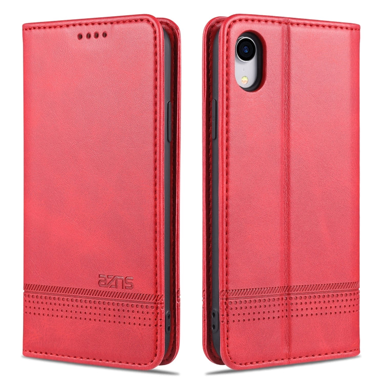 AZNS Magnetic Calf Texture Horizontal Flip Leather Case with Card Slots & Holder & Wallet, For iPhone 6, For iPhone 6 Plus, For iPhone 8 / 7, For iPhone 8 Plus/7 Plus, For iPhone XR, For iPhone XS Max