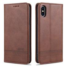 Load image into Gallery viewer, AZNS Magnetic Calf Texture Horizontal Flip Leather Case with Card Slots &amp; Holder &amp; Wallet, For iPhone 6, For iPhone 6 Plus, For iPhone 8 / 7, For iPhone 8 Plus/7 Plus, For iPhone XR, For iPhone XS Max