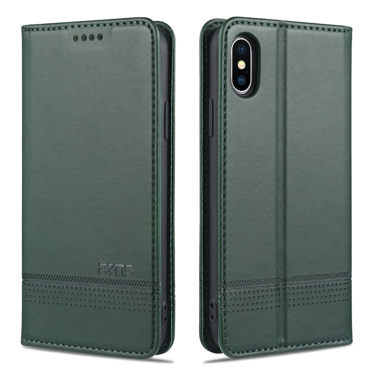 AZNS Magnetic Calf Texture Horizontal Flip Leather Case with Card Slots & Holder & Wallet, For iPhone 6, For iPhone 6 Plus, For iPhone 8 / 7, For iPhone 8 Plus/7 Plus, For iPhone XR, For iPhone XS Max