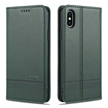 Load image into Gallery viewer, AZNS Magnetic Calf Texture Horizontal Flip Leather Case with Card Slots &amp; Holder &amp; Wallet, For iPhone 6, For iPhone 6 Plus, For iPhone 8 / 7, For iPhone 8 Plus/7 Plus, For iPhone XR, For iPhone XS Max
