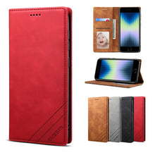 Load image into Gallery viewer, GUSSIM GS-001 Business Style Horizontal Flip Skin Feel PU Leather Case with Holder &amp; Card Slots &amp; Wallet &amp; Photo Frame, For iPhone 6 / 6s, For iPhone 8 Plus / 7 Plus, For iPhone SE 2022 / SE 2020 / 8 / 7, For iPhone XR, For iPhone 11 Pro               ...