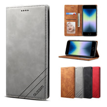 Load image into Gallery viewer, GUSSIM GS-001 Business Style Horizontal Flip Skin Feel PU Leather Case with Holder &amp; Card Slots &amp; Wallet &amp; Photo Frame, For iPhone 6 / 6s, For iPhone 8 Plus / 7 Plus, For iPhone SE 2022 / SE 2020 / 8 / 7, For iPhone XR, For iPhone 11 Pro               ...