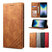 Load image into Gallery viewer, GUSSIM GS-001 Business Style Horizontal Flip Skin Feel PU Leather Case with Holder &amp; Card Slots &amp; Wallet &amp; Photo Frame, For iPhone 6 / 6s, For iPhone 8 Plus / 7 Plus, For iPhone SE 2022 / SE 2020 / 8 / 7, For iPhone XR, For iPhone 11 Pro               ...