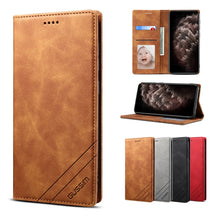 Load image into Gallery viewer, GUSSIM GS-001 Business Style Horizontal Flip Skin Feel PU Leather Case with Holder &amp; Card Slots &amp; Wallet &amp; Photo Frame, For iPhone 6 / 6s, For iPhone 8 Plus / 7 Plus, For iPhone SE 2022 / SE 2020 / 8 / 7, For iPhone XR, For iPhone 11 Pro               ...