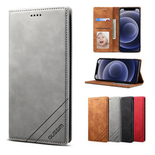 Load image into Gallery viewer, GUSSIM GS-001 Business Style Horizontal Flip Skin Feel PU Leather Case with Holder &amp; Card Slots &amp; Wallet &amp; Photo Frame, For iPhone 6 / 6s, For iPhone 8 Plus / 7 Plus, For iPhone SE 2022 / SE 2020 / 8 / 7, For iPhone XR, For iPhone 11 Pro               ...