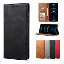 Load image into Gallery viewer, GUSSIM GS-001 Business Style Horizontal Flip Skin Feel PU Leather Case with Holder &amp; Card Slots &amp; Wallet &amp; Photo Frame, For iPhone 6 / 6s, For iPhone 8 Plus / 7 Plus, For iPhone SE 2022 / SE 2020 / 8 / 7, For iPhone XR, For iPhone 11 Pro               ...
