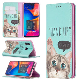 Colored Drawing Pattern Invisible Magnetic Horizontal Flip PU Leather Case with Holder & Card Slots & Wallet, For Samsung Galaxy A30, For Samsung Galaxy A31, For Samsung Galaxy A40, For Samsung Galaxy A41, For Samsung Galaxy A42 5G