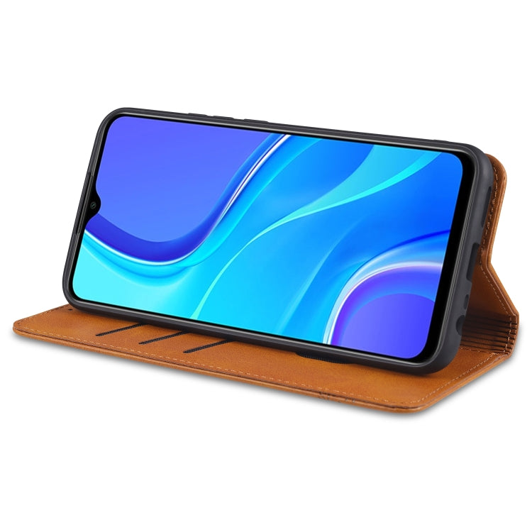 AZNS Magnetic Calf Texture Horizontal Flip Leather Case with Card Slots & Holder & Wallet, For Xiaomi Redmi 9, For Xiaomi Redmi Note 9 / 10X, For Xiaomi Mi 10 5G / 10 Pro 5G, For Xiaomi POCO X3 NFC, For Xiaomi Redmi 10X 5G                              ...