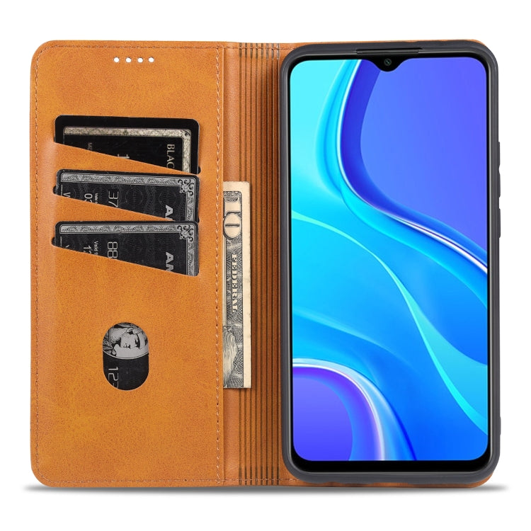 AZNS Magnetic Calf Texture Horizontal Flip Leather Case with Card Slots & Holder & Wallet, For Xiaomi Redmi 9, For Xiaomi Redmi Note 9 / 10X, For Xiaomi Mi 10 5G / 10 Pro 5G, For Xiaomi POCO X3 NFC, For Xiaomi Redmi 10X 5G                              ...
