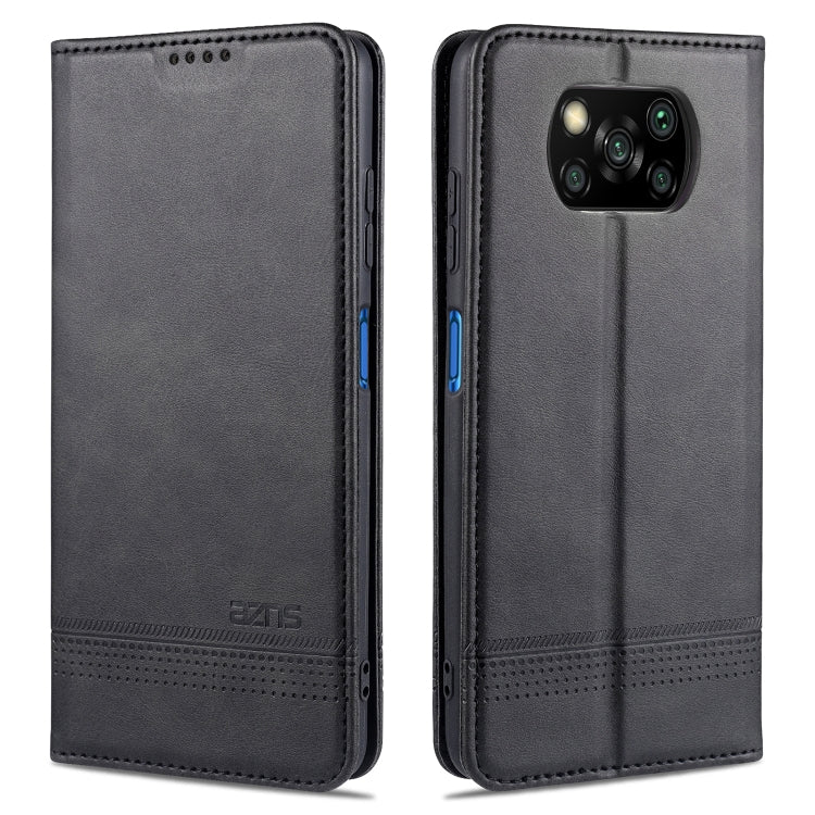 AZNS Magnetic Calf Texture Horizontal Flip Leather Case with Card Slots & Holder & Wallet, For Xiaomi Redmi 9, For Xiaomi Redmi Note 9 / 10X, For Xiaomi Mi 10 5G / 10 Pro 5G, For Xiaomi POCO X3 NFC, For Xiaomi Redmi 10X 5G                              ...