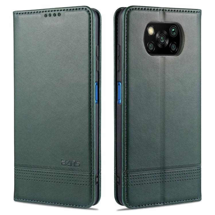 AZNS Magnetic Calf Texture Horizontal Flip Leather Case with Card Slots & Holder & Wallet, For Xiaomi Redmi 9, For Xiaomi Redmi Note 9 / 10X, For Xiaomi Mi 10 5G / 10 Pro 5G, For Xiaomi POCO X3 NFC, For Xiaomi Redmi 10X 5G                              ...
