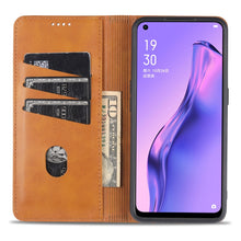 Load image into Gallery viewer, AZNS Magnetic Calf Texture Horizontal Flip Leather Case with Card Slots &amp; Holder &amp; Wallet, For OPPO Reno4 SE