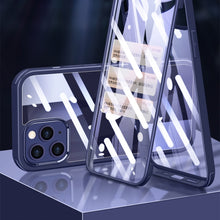 Load image into Gallery viewer, Double-sided Plastic Glass Protective Case, For iPhone 12 mini, For iPhone 12 / 12 Pro, For iPhone 12 Pro Max