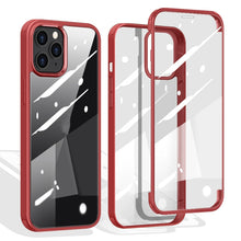 Load image into Gallery viewer, Double-sided Plastic Glass Protective Case, For iPhone 12 mini, For iPhone 12 / 12 Pro, For iPhone 12 Pro Max