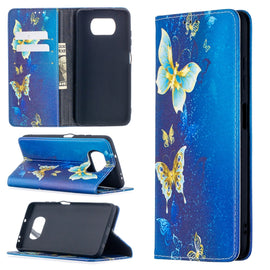 Colored Drawing Pattern Invisible Magnetic Horizontal Flip PU Leather Case with Holder & Card Slots & Wallet, For Xiaomi Poco X3, For Xiaomi Mi 10T / 10 Pro, For Xiaomi Mi 10T Lite