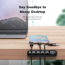 Load image into Gallery viewer, TOPK L35 Desktop Cable Organizer Data Cable Earphone Storage Cable Fixer Magnetic Head Storage Cable Organizer