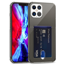 Load image into Gallery viewer, TPU Transparent Protective Case with Card Slots, For iPhone 12, For iPhone 12 Mini, For iPhone 12 Pro, For iPhone 12 Pro Max
